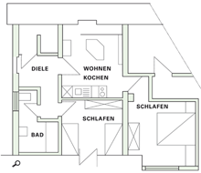 Grundriss der Wohnung Domherr 